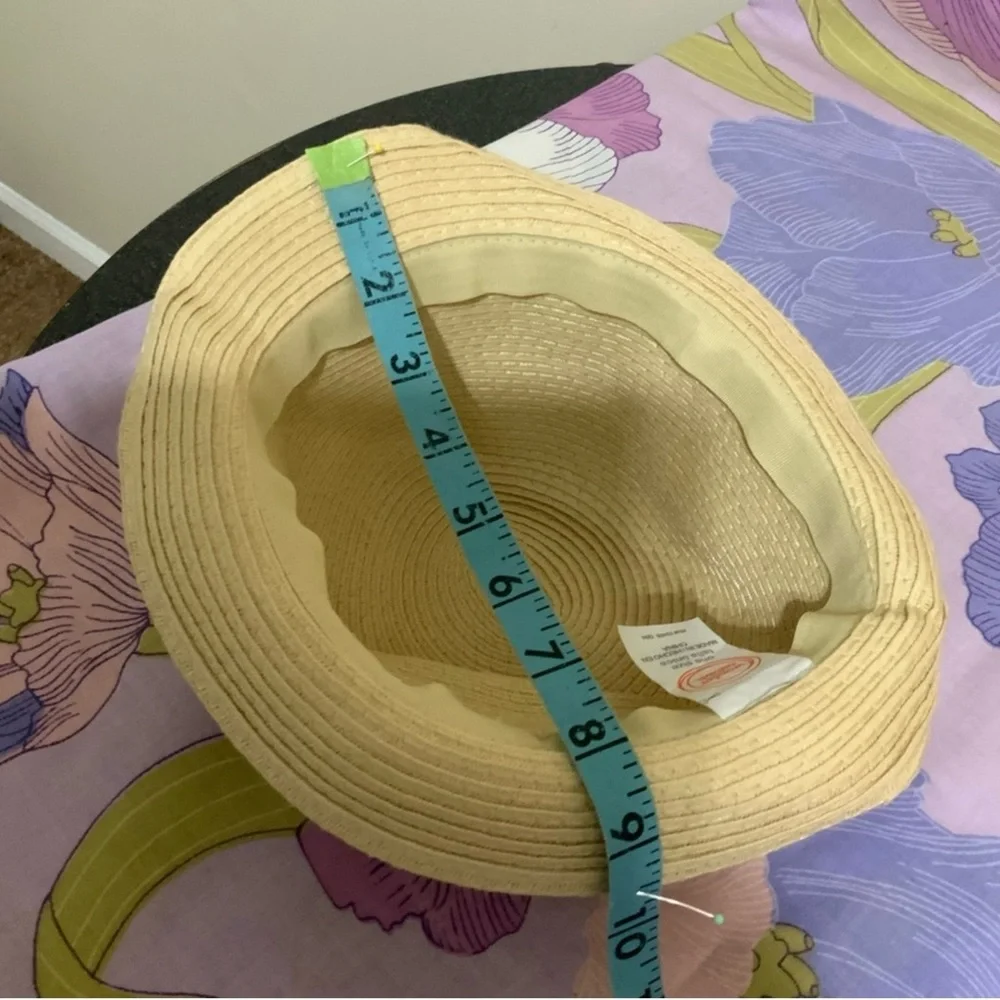 EUC Kids Wonder Nation Cream Straw Hat with Gray Band
